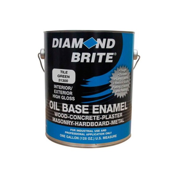 Diamond Brite Interior/Exterior Paint, Gloss, Tile Green, 1 gal 31300-1 - main